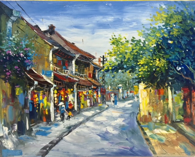 Tranh Sơn Dầu Phố Cổ